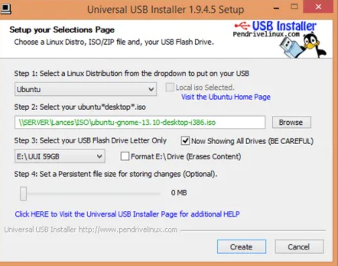 pen drive linux universal usb installer for mac os x